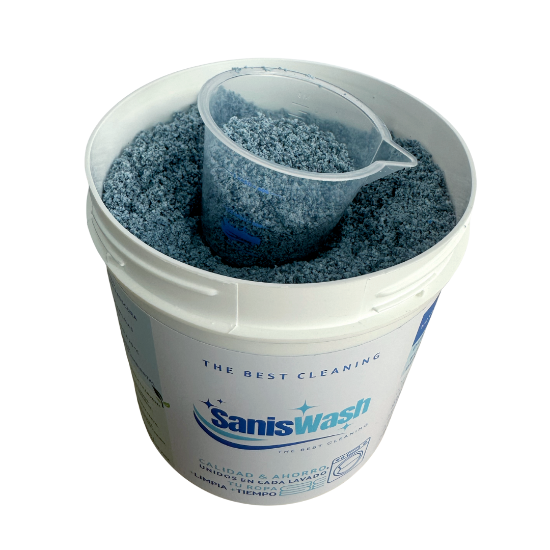 SanisWash – Detergente En Polvo Para Una Limpieza Impecable – 1 kg / 35 Lavados - Imagen 3
